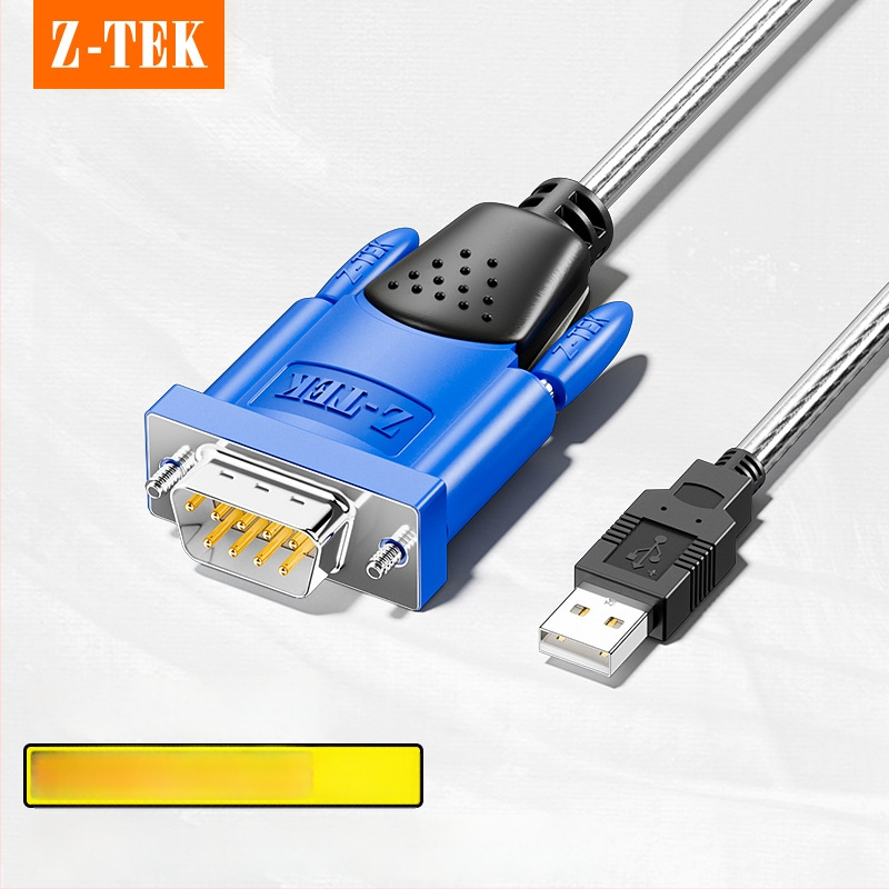 Lite USB–RS232 serijinį kabelį ZE394C, PL2303 čipas, USB‑Serial sąsaja, greitis 300bps–921600bps, vyrinis kištukas