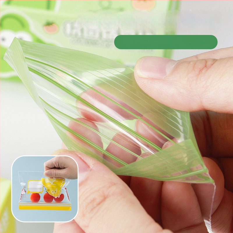 Užsąvarinė maišelis maistui laikyti, antibakterinis, maisto kokybės PE; Medžiaga: PE; Uždarymo ilgis: 5–20 cm; Storio tolerancija: ±0.1–0.3 mm; 36 vnt dėžutėje; Prekės ženklas: Junyu.