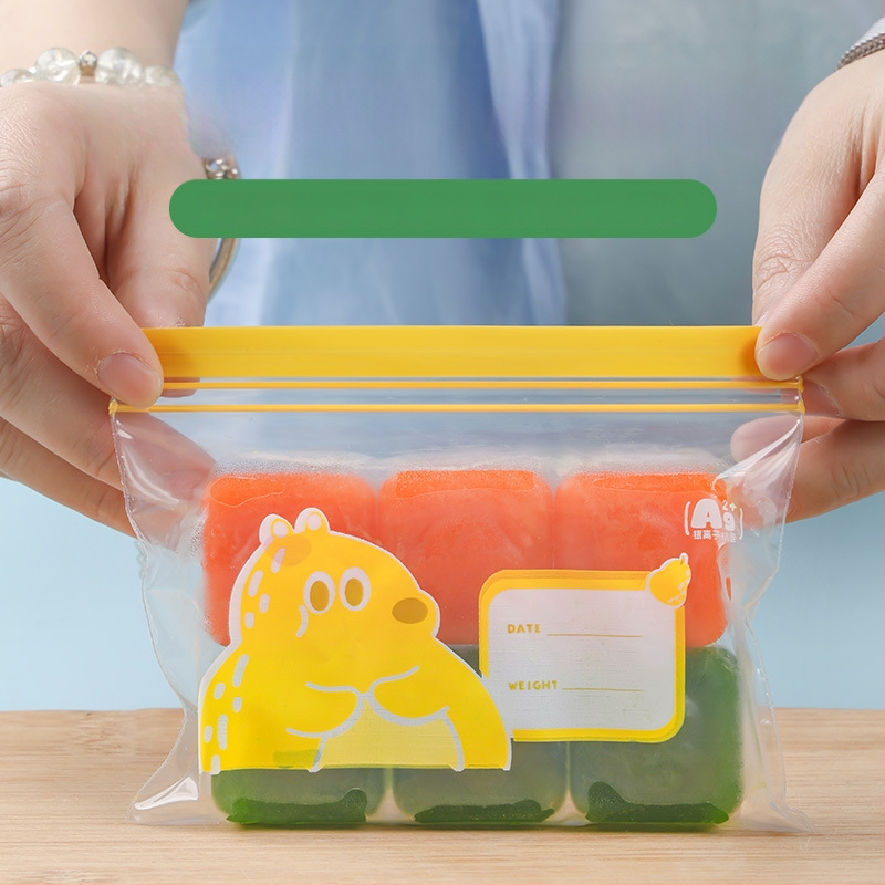 Užsąvarinė maišelis maistui laikyti, antibakterinis, maisto kokybės PE; Medžiaga: PE; Uždarymo ilgis: 5–20 cm; Storio tolerancija: ±0.1–0.3 mm; 36 vnt dėžutėje; Prekės ženklas: Junyu.