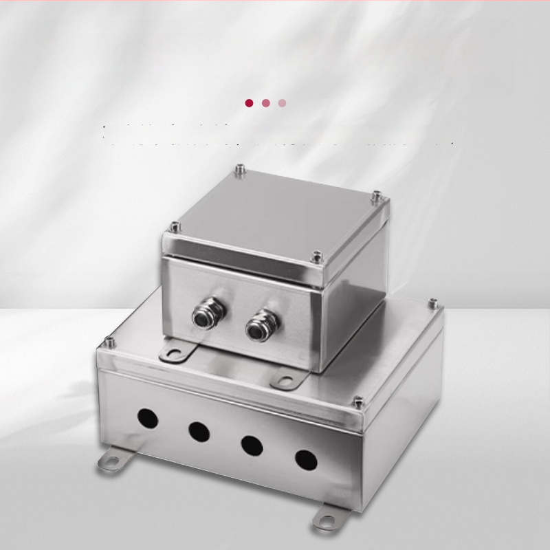 304 ārējā nerūsējošā tērauda terminālā kārba, ūdensnecaurlaidīga kabeļu sadales kārba, 1 mm plākšņu biezums, CCC sertifikāts