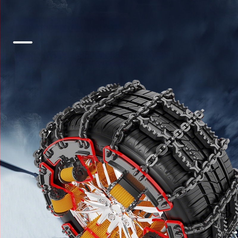 Talverehvide libisemisvastane kett zig-zag mustriga auto-, maastiku- ja mikroautodele; sobib rehvi suurustele 165–265