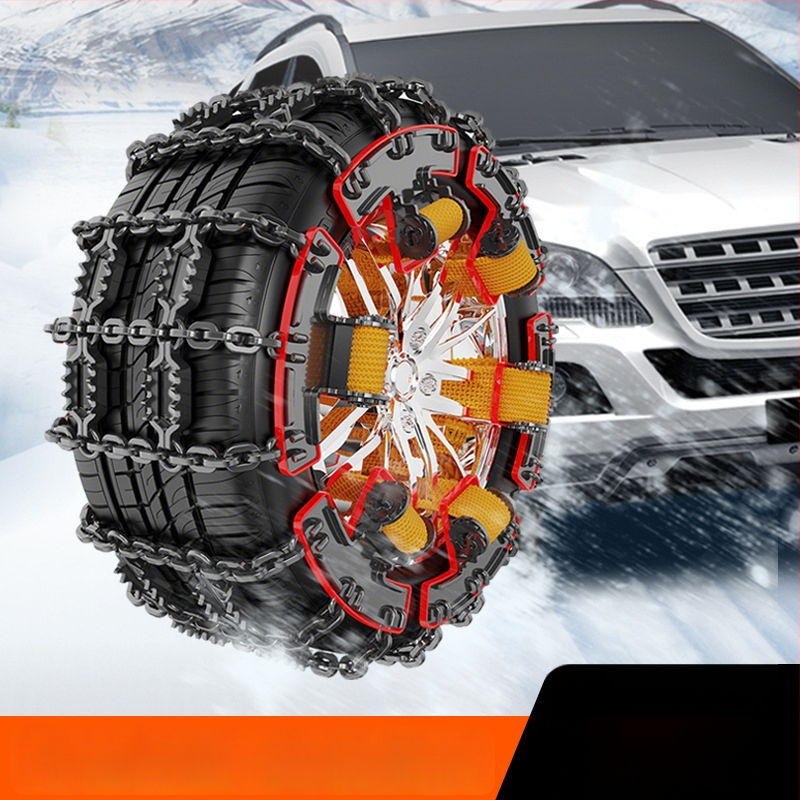 Talverehvide libisemisvastane kett zig-zag mustriga auto-, maastiku- ja mikroautodele; sobib rehvi suurustele 165–265