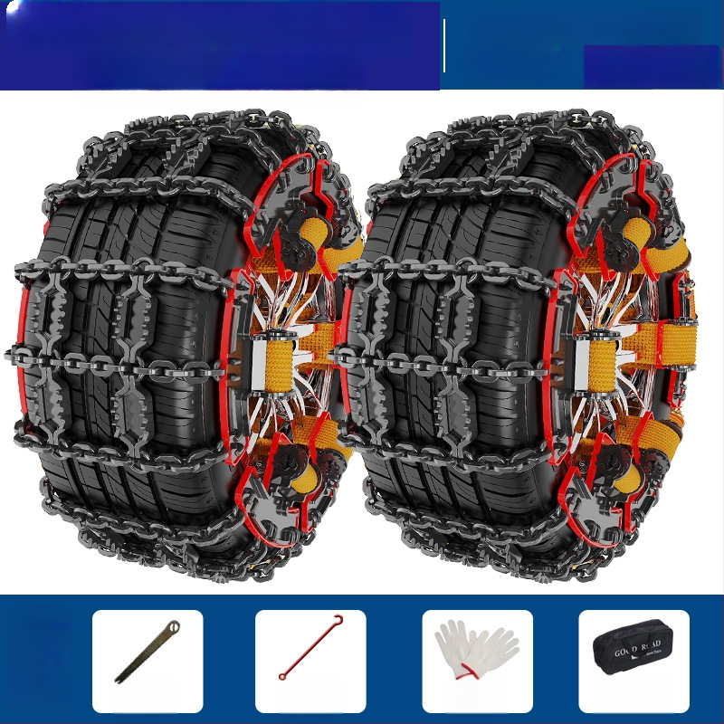 Talverehvide libisemisvastane kett zig-zag mustriga auto-, maastiku- ja mikroautodele; sobib rehvi suurustele 165–265