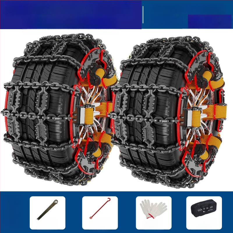 Talverehvide libisemisvastane kett zig-zag mustriga auto-, maastiku- ja mikroautodele; sobib rehvi suurustele 165–265