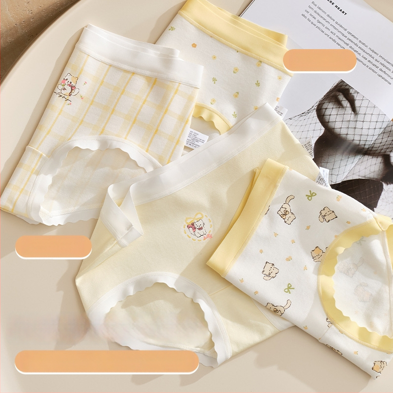 Meiteņu apakšveļa no kokvilnas maisījuma, Klase A, 47,5% kokvilna, bērniem no 8 gadiem (140 cm), Ziemas kolekcija 2024