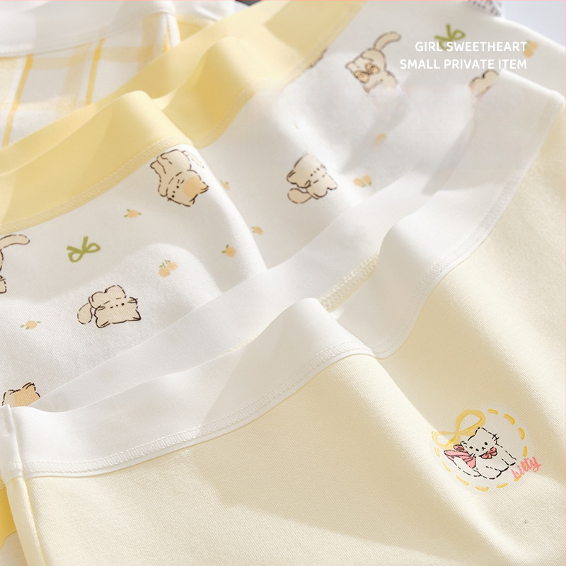 Meiteņu apakšveļa no kokvilnas maisījuma, Klase A, 47,5% kokvilna, bērniem no 8 gadiem (140 cm), Ziemas kolekcija 2024