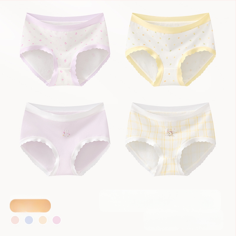 Meiteņu apakšveļa no kokvilnas maisījuma, Klase A, 47,5% kokvilna, bērniem no 8 gadiem (140 cm), Ziemas kolekcija 2024