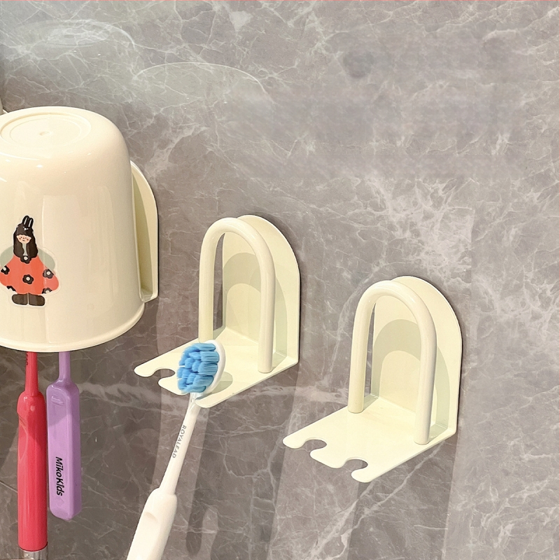 Dantų šepetėlių laikiklis, sieninis montavimas, magnetinis pritraukimas, plastmasinis, galimybė logotipui
