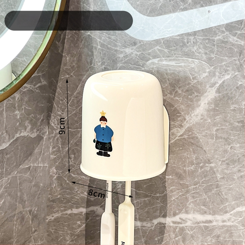 Dantų šepetėlių laikiklis, sieninis montavimas, magnetinis pritraukimas, plastmasinis, galimybė logotipui