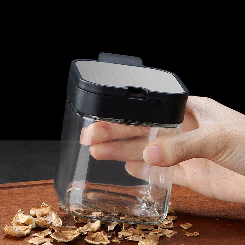 Nástenný set na korenie z nehrdzavejúcej ocele, fľaštičky soľ a korenie, pre pevné korenie, uvedený v roku 2024