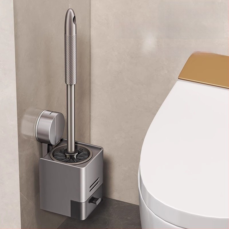 Xinyan Vonia: Sieninis tualeto šepetėles laikiklis su siurbimo kilpa ir vonios sandėliavimo lentyna, apkrova 20 kg, modelis 001-M04-NB, plastiko purškimo paviršiaus apdaila