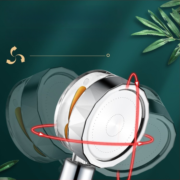 Nešiojamas rankinis dušo antgalis su purškimo, masažo ir lietaus funkcijomis (ABS korpusas, Light Luxury stilius, modelis 04221)