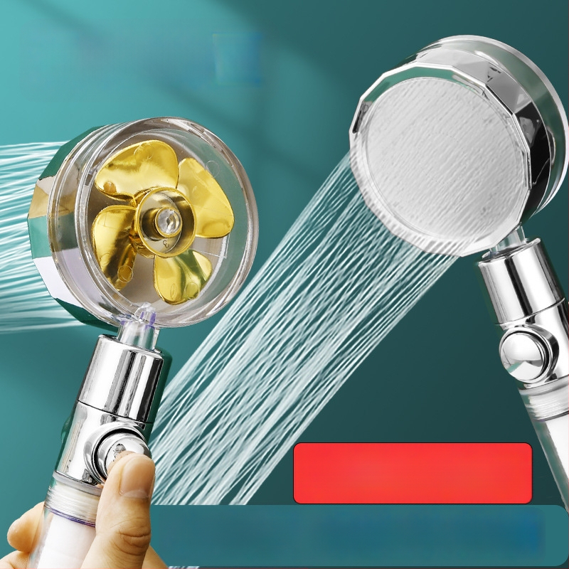 Nešiojamas rankinis dušo antgalis su purškimo, masažo ir lietaus funkcijomis (ABS korpusas, Light Luxury stilius, modelis 04221)