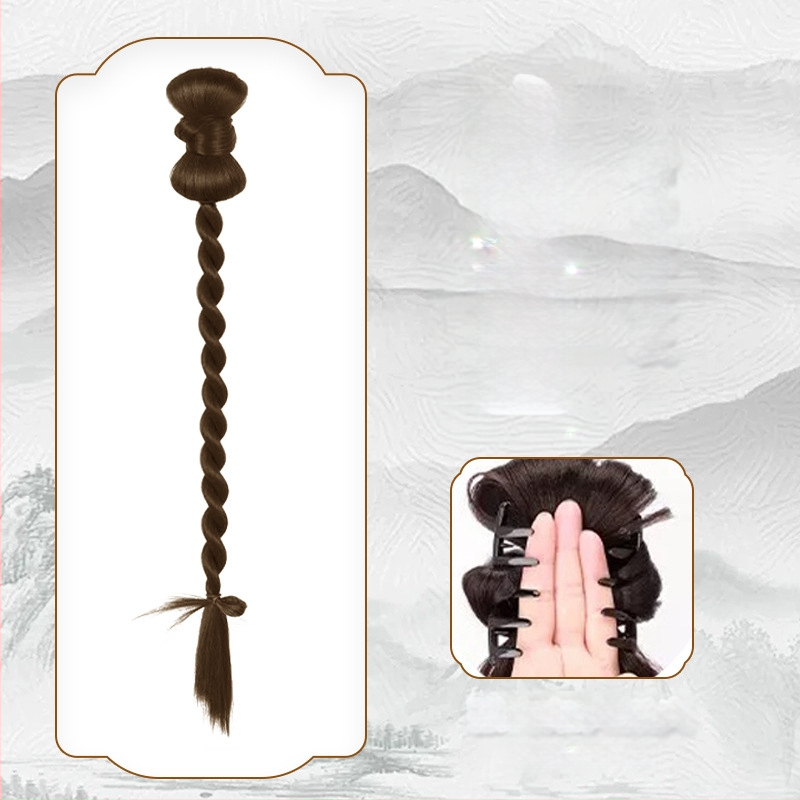 Fujia rokām austā parūka ar asti – modelis 0623, sievietēm, mati no augstas temperatūras stieples