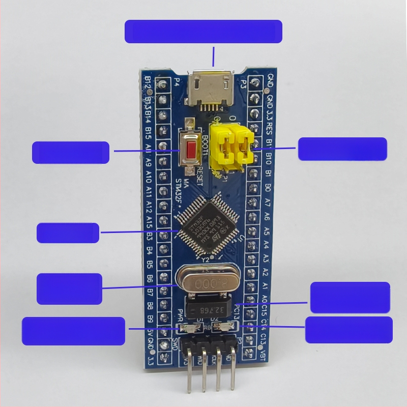 STM32F103C8T6 plėtros plokštė, branduolinė plokštė rinkinys