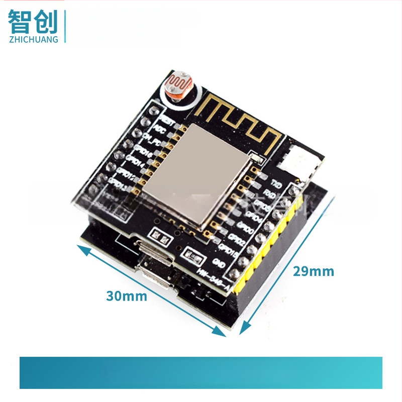 ESP8266 Išmanioji debesų plokštė su ESP12F moduliu — maitinimo įtampa 6.3–50V