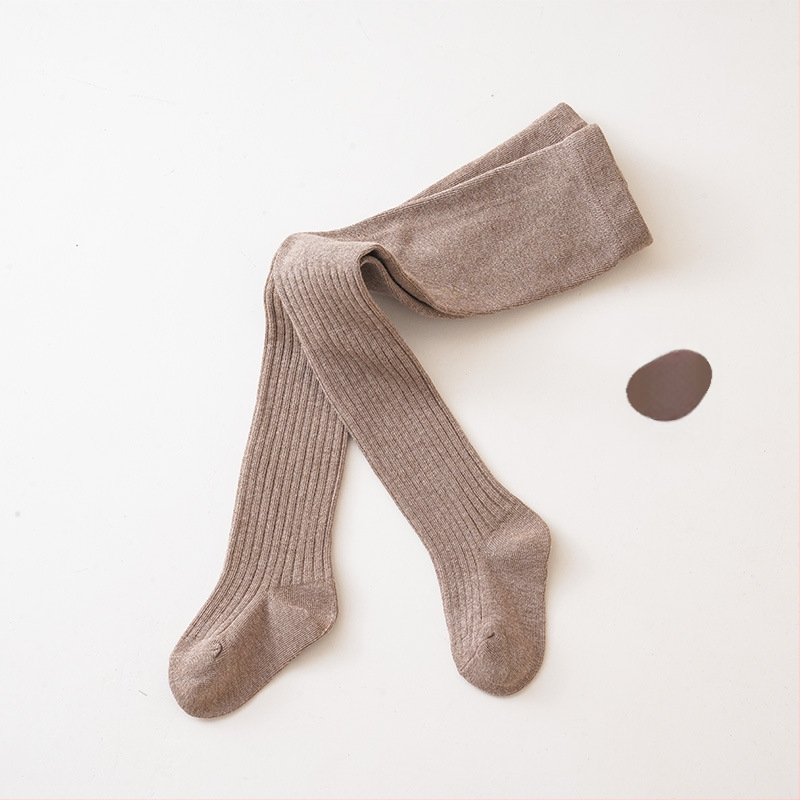 Beebi sukkpüksid tüdrukutele, combed cotton, hingav džakardriibuline muster, 80% puuvill, kevad-sügiskvartal, 1–3 aastat