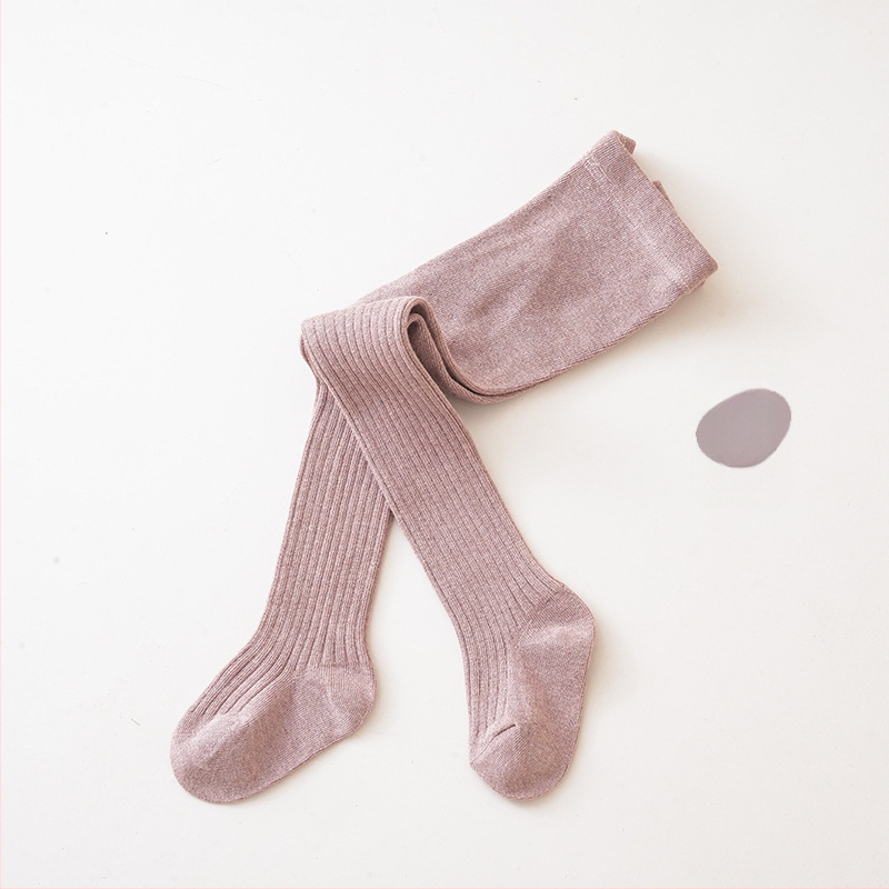 Beebi sukkpüksid tüdrukutele, combed cotton, hingav džakardriibuline muster, 80% puuvill, kevad-sügiskvartal, 1–3 aastat