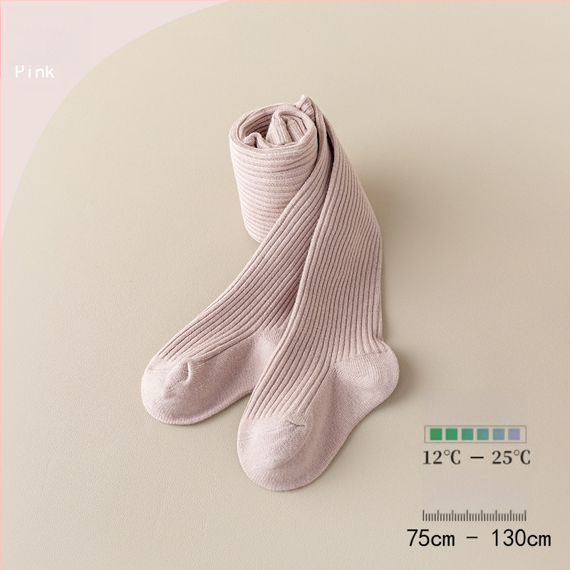 Beebi sukkpüksid tüdrukutele, combed cotton, hingav džakardriibuline muster, 80% puuvill, kevad-sügiskvartal, 1–3 aastat