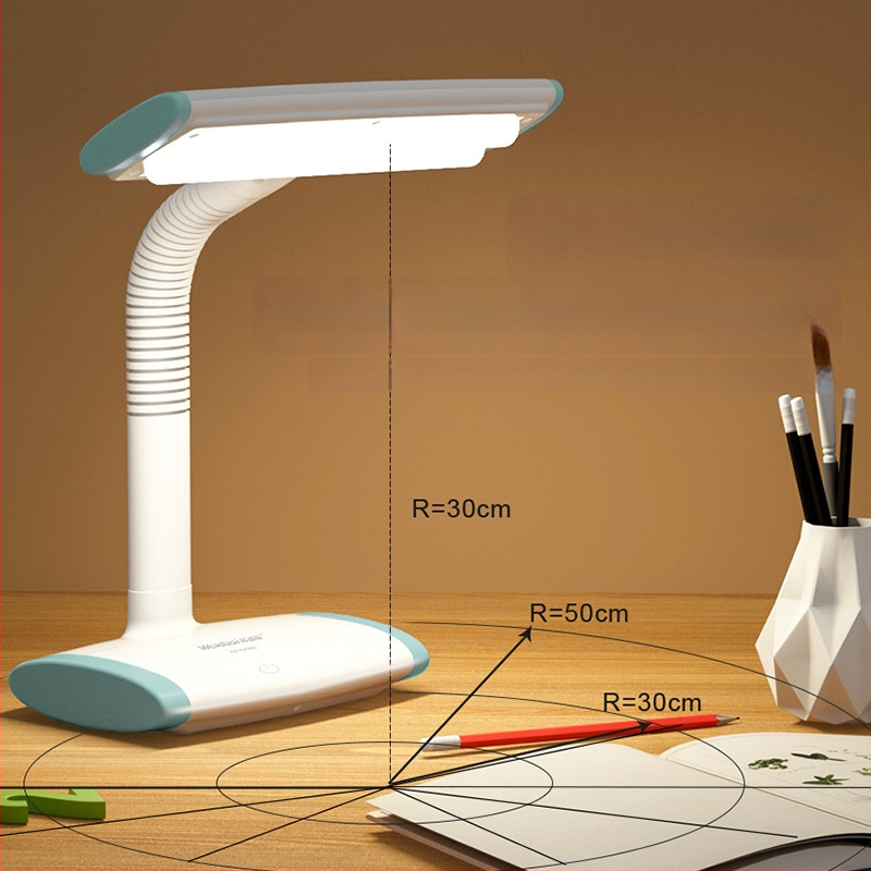 Įkraunama LED biuro lemputė, liečiamasis jungiklis, sulankstomas dizainas, įmontuota baterija, Micro USB/Type-C jungtis