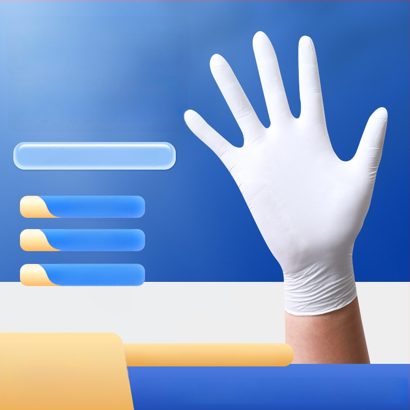 Vienreizējās nitrila cimdi virtuves vajadzībām - biezināti, eļļas un ūdensnecaurlaidīgi, izturīgi pret skābēm un sārmiem.