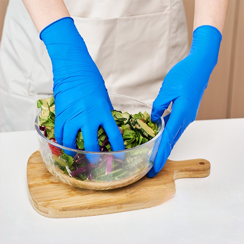 Blue Sail Medical vienreizējās cimdi ēdināšanai un saimniekošanai