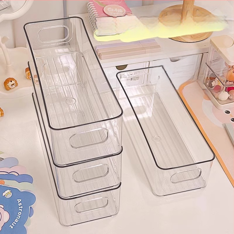 Laudade jaoks mõeldud hoiukarp, PP-materjalist, virnastatav, kosmeetika ja suupistete korrastamiseks, sobib elutuppa, magamistuppa ja õppetoas