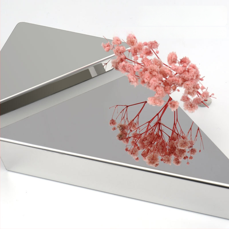 Servetėlių laikiklis iš nerūdijančio plieno su veidrodiniu paviršiumi, elektroplatinimas, stačiakampė forma, dviejų viršūnių dizainas