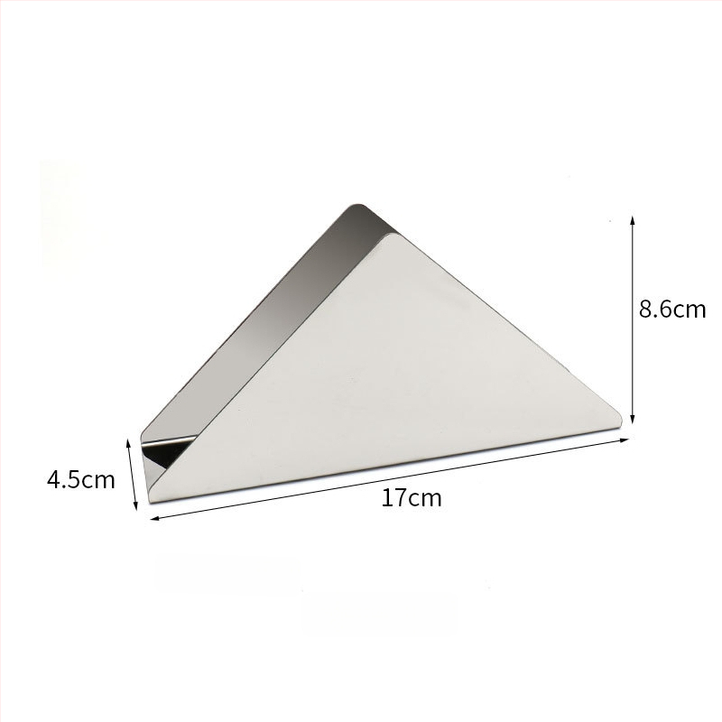 Servetėlių laikiklis iš nerūdijančio plieno su veidrodiniu paviršiumi, elektroplatinimas, stačiakampė forma, dviejų viršūnių dizainas