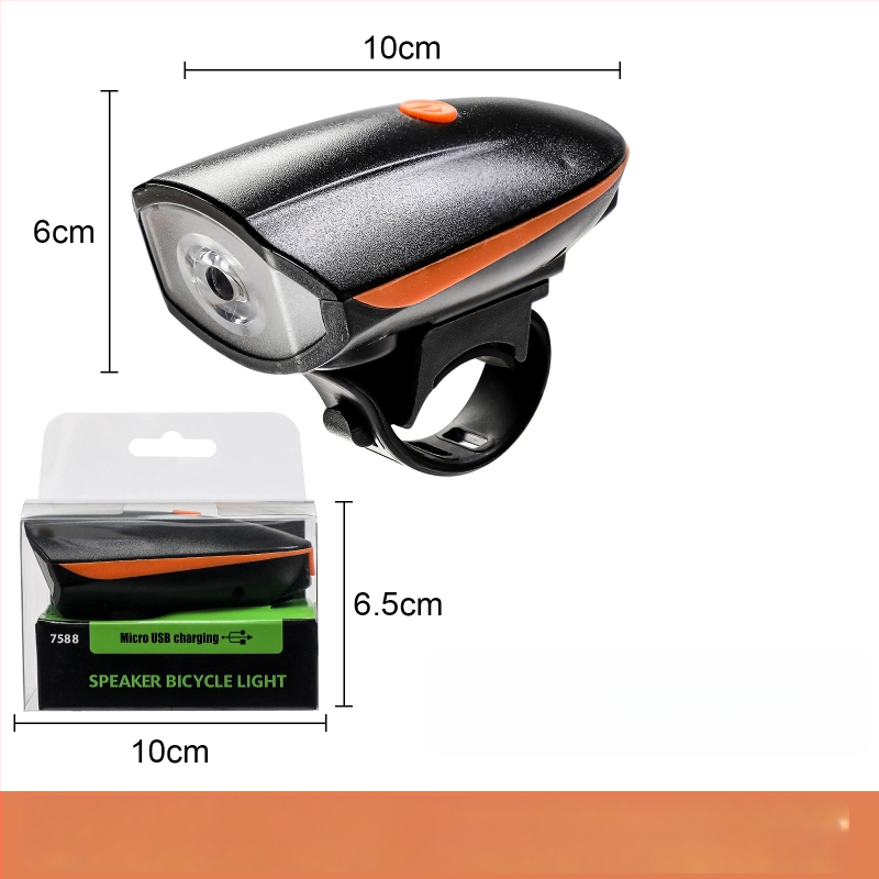 Jalgratta esilatern elektrilise sarviga öisteks sõitudeks — Hissuke, kohandatav tootmine, privaatmärgiga valmis