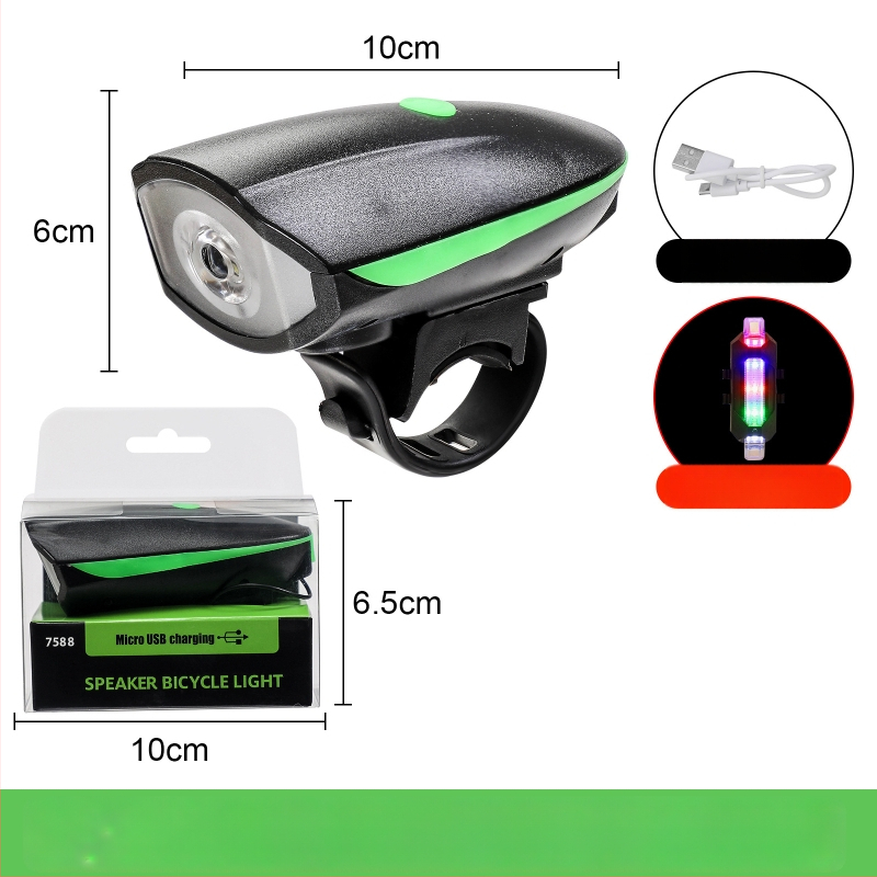 Jalgratta esilatern elektrilise sarviga öisteks sõitudeks — Hissuke, kohandatav tootmine, privaatmärgiga valmis