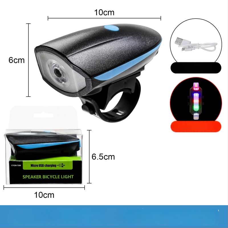 Jalgratta esilatern elektrilise sarviga öisteks sõitudeks — Hissuke, kohandatav tootmine, privaatmärgiga valmis