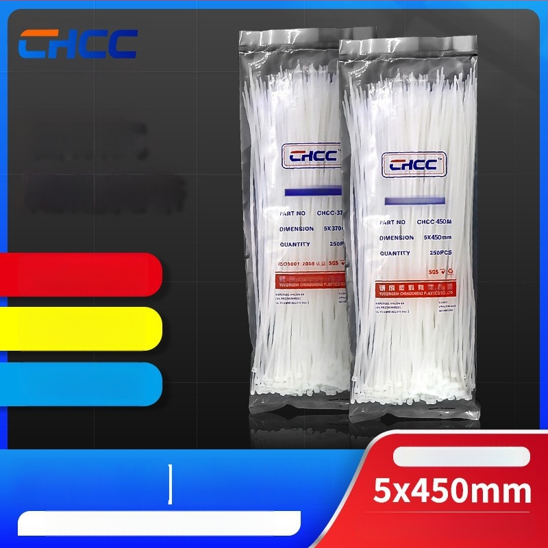 Nailoninė kabelinė apkaba su savisrauktu užraktu, CHCC, PA66, storis 1,1 mm, kilmė Zhejiang