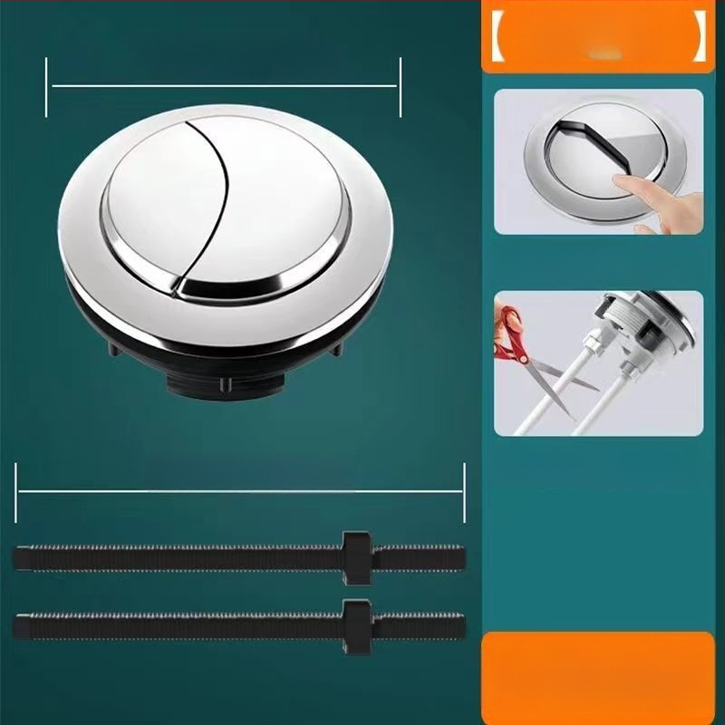 Tualeto bakelio mygtukas - universalus jungiklis, apvalus storinantis mygtukas, priedai; Medžiaga: Kita; CE sertifikatas; Prekės ženklas: Kita; Montavimo paslaugos: Ne