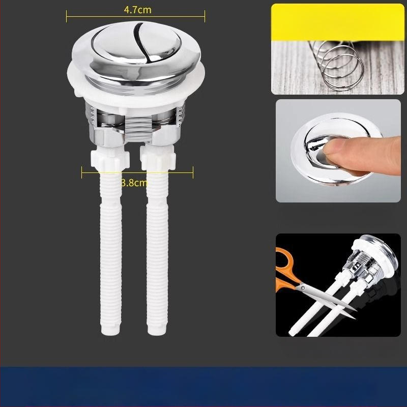 Tualeto bakelio mygtukas - universalus jungiklis, apvalus storinantis mygtukas, priedai; Medžiaga: Kita; CE sertifikatas; Prekės ženklas: Kita; Montavimo paslaugos: Ne