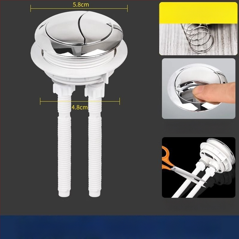 Tualeto bakelio mygtukas - universalus jungiklis, apvalus storinantis mygtukas, priedai; Medžiaga: Kita; CE sertifikatas; Prekės ženklas: Kita; Montavimo paslaugos: Ne