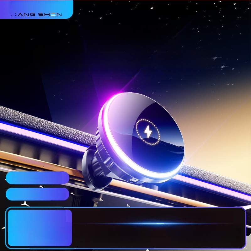 Magnetiline juhtmevaba auto telefonihoidik 15W laadimisega, kinnitamine õhukanalile (snap-on)