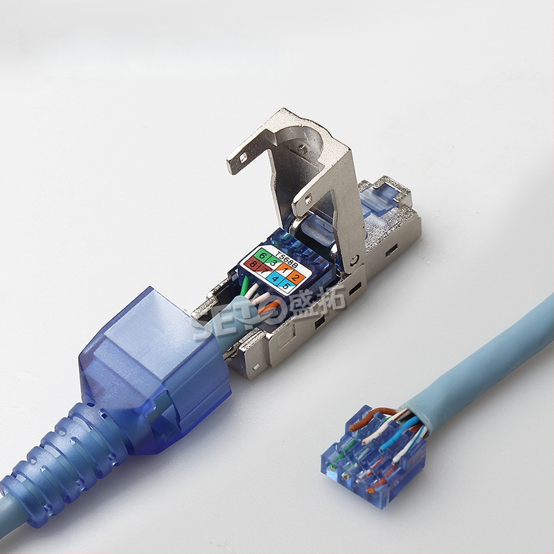 SeTO Apsaugota RJ45 Cat.7 kristalinės galvos jungtis inžinerinėms taikymo sritims