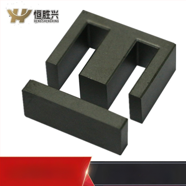 EI40 magnētiskais kodols augstas frekvences augstas jaudas transformatoriem — MnZn ferīts, sākotnējā permeabilitāte 2300, taisnstūra koeficients 5