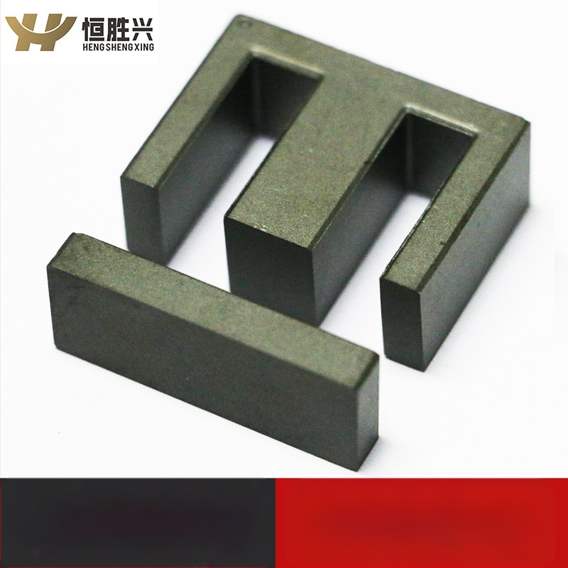 EI40 magnētiskais kodols augstas frekvences augstas jaudas transformatoriem — MnZn ferīts, sākotnējā permeabilitāte 2300, taisnstūra koeficients 5