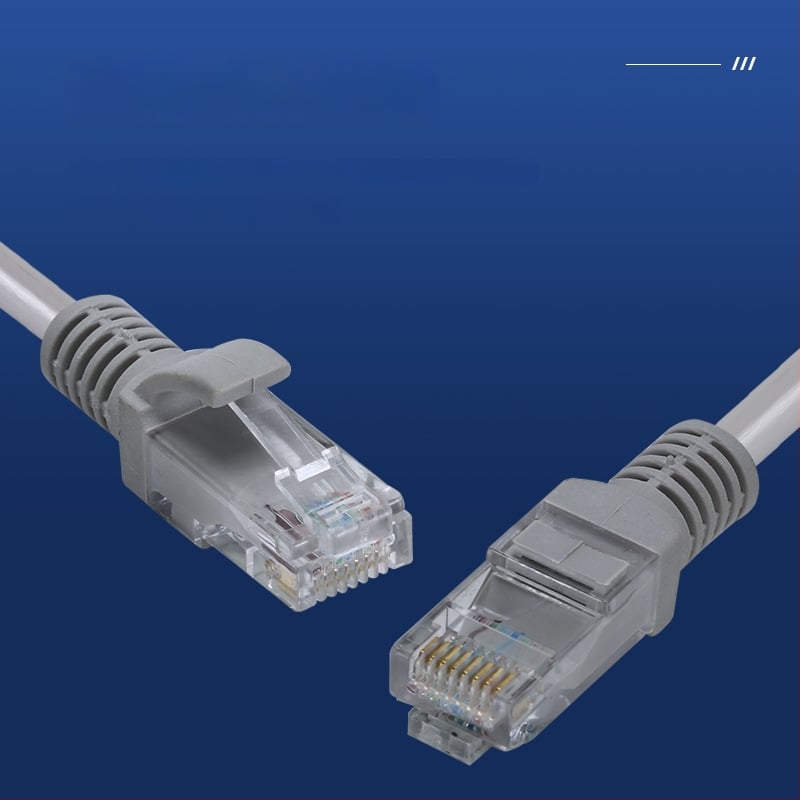 Cat5 Ethernet kabelis, vidaus/ lauko naudojimui, RJ-45 jungtis, pasuktos poros, aliuminio-magnio laidininkas, skirtas kompiuteriams ir jungikliams