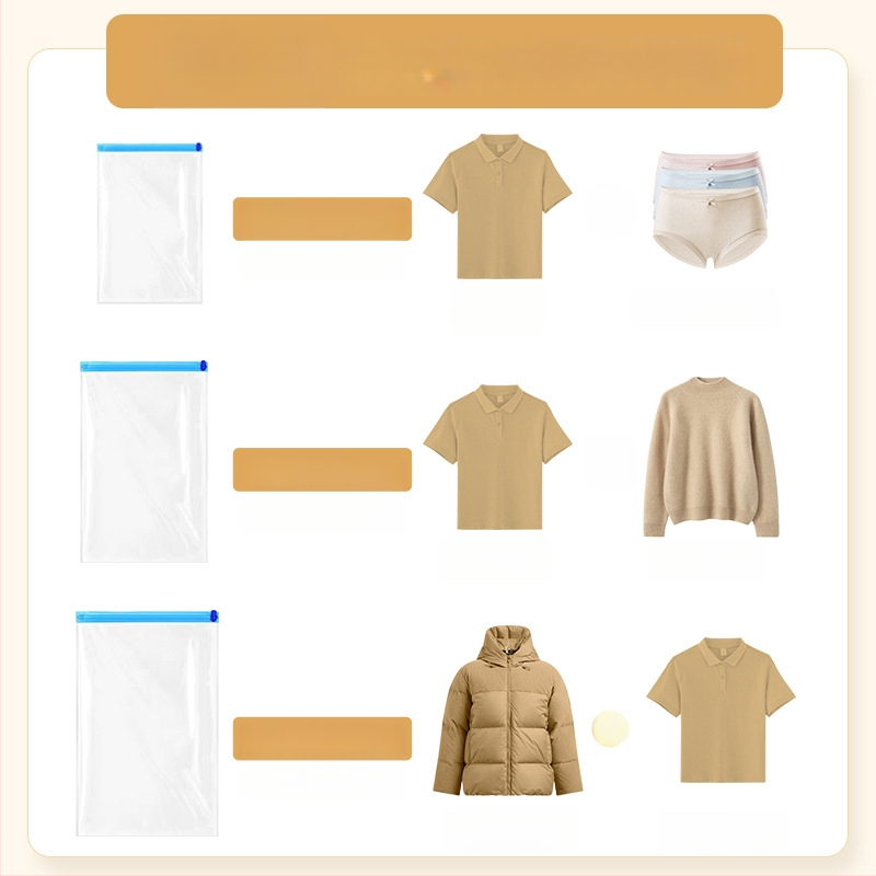 Ceļojumu vakuuma kompresijas soma drēbēm ar roku vēršanas mehānismu un pumpu, PET+PE materiāls, 180 gab., kastē, 2022. gada iesniegšana