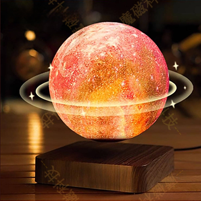 Magnetinės levitacijos Galaktinės Mėnulio lemputė — 3D spausdinimas, išmanus nakties apšvietimas, modelis Sim10-gw5, CE sertifikatas