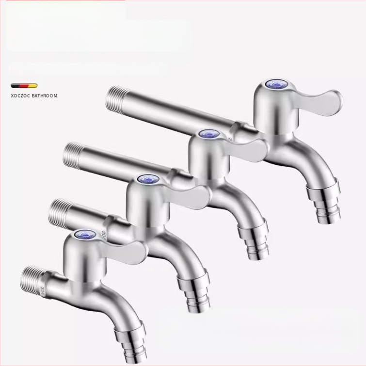 Pesumasinaga kraan 304 roostevabast terasest, seinasse paigaldatav, kiire avamine, kerami disk ventiil, istme diameeter 20 mm