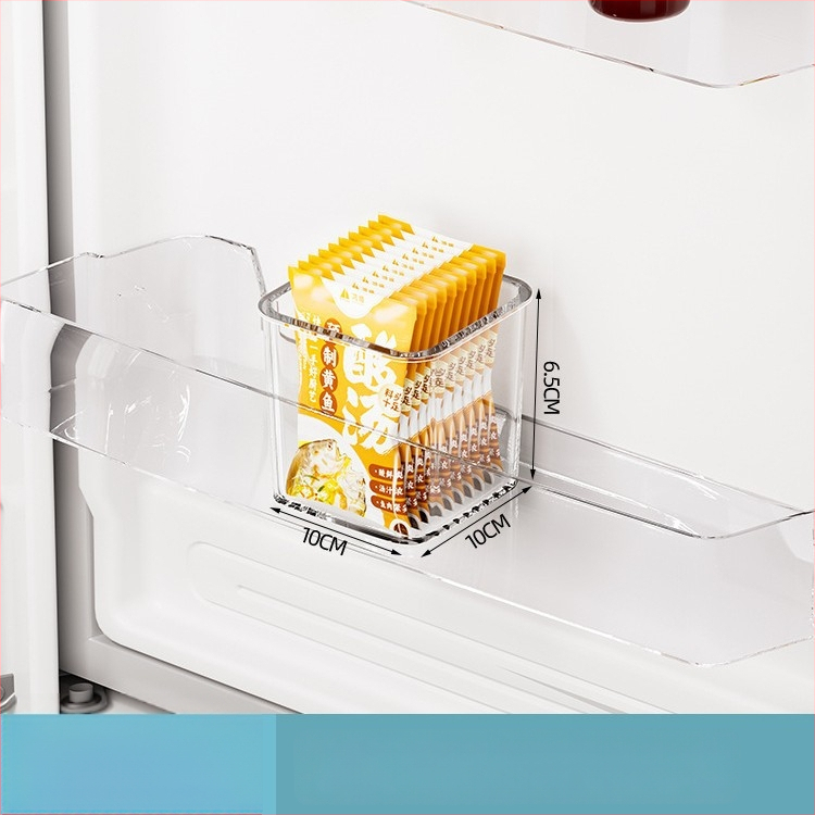 Olu laikymo dėžutė šaldytuvo šoninėms durims, šviežumo laikymas vaisiams ir daržovėms, PET medžiaga, virtuvės saugojimo organizatorius