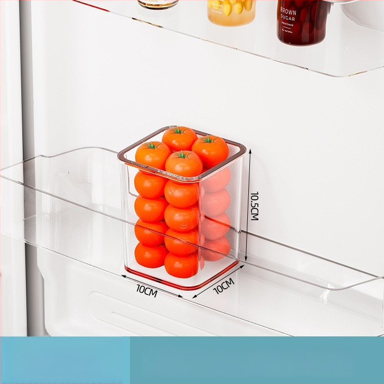 Olu laikymo dėžutė šaldytuvo šoninėms durims, šviežumo laikymas vaisiams ir daržovėms, PET medžiaga, virtuvės saugojimo organizatorius