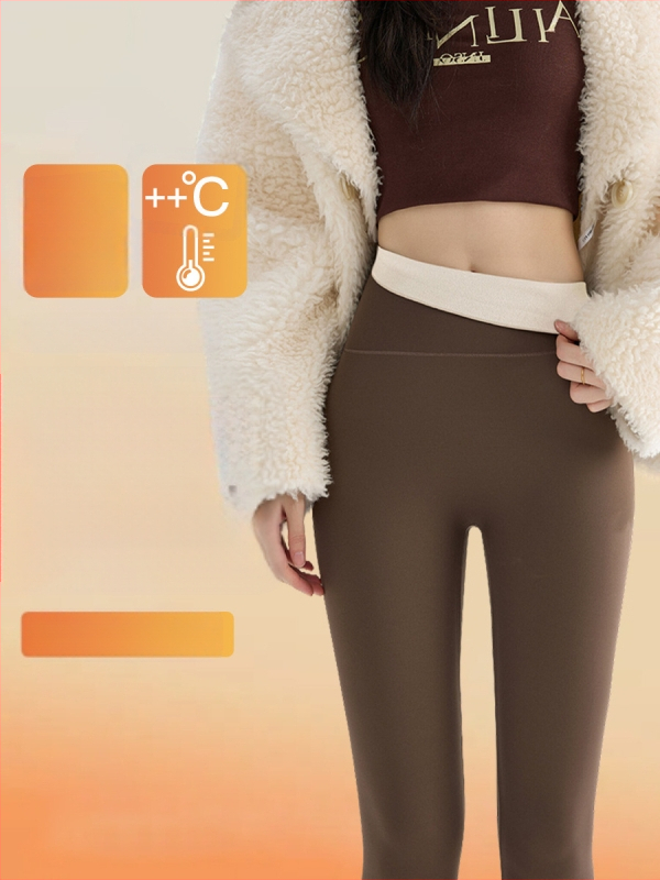 Moteriškos Shark Skin kelnaitės su fliso pamušalu, storos žiemai, aukštas liemuo, siaura kirpimo, ilgis devyni taškai