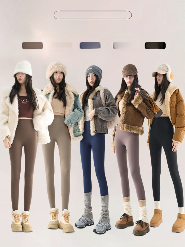 Moteriškos Shark Skin kelnaitės su fliso pamušalu, storos žiemai, aukštas liemuo, siaura kirpimo, ilgis devyni taškai