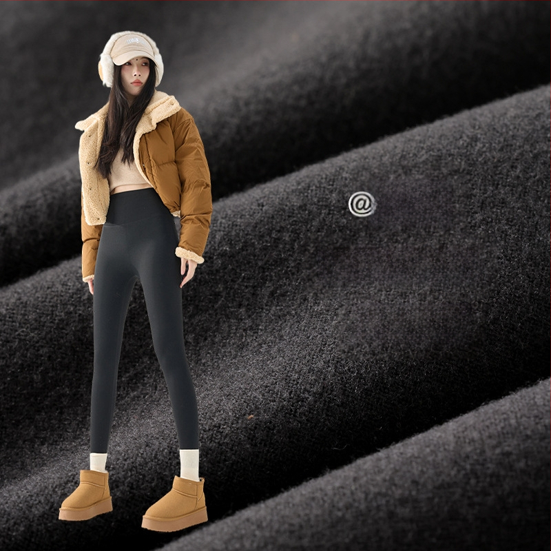 Moteriškos Shark Skin kelnaitės su fliso pamušalu, storos žiemai, aukštas liemuo, siaura kirpimo, ilgis devyni taškai