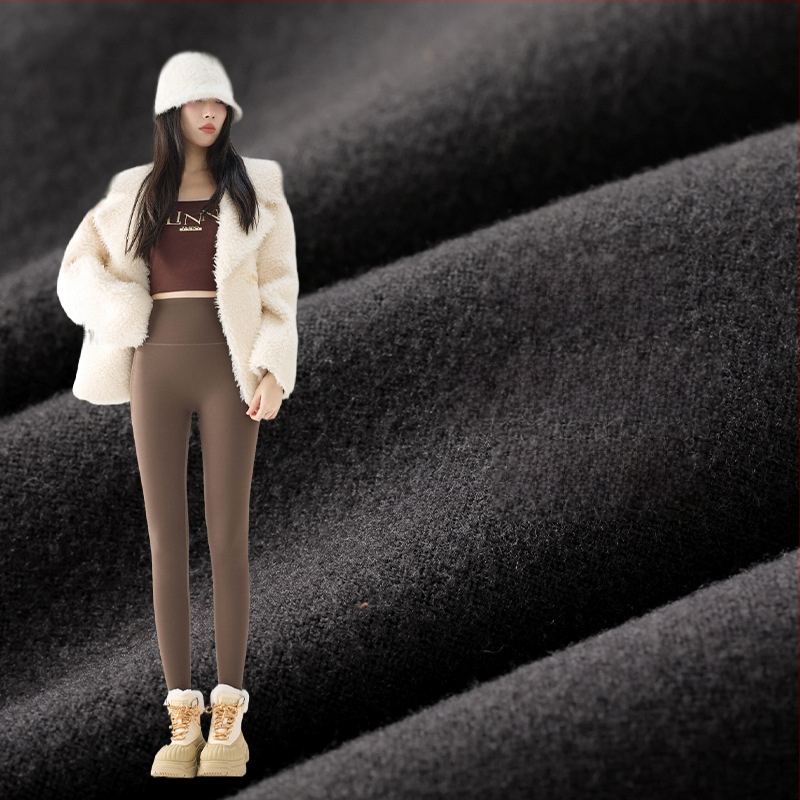 Moteriškos Shark Skin kelnaitės su fliso pamušalu, storos žiemai, aukštas liemuo, siaura kirpimo, ilgis devyni taškai